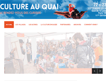 Tablet Screenshot of cultureauquai.com